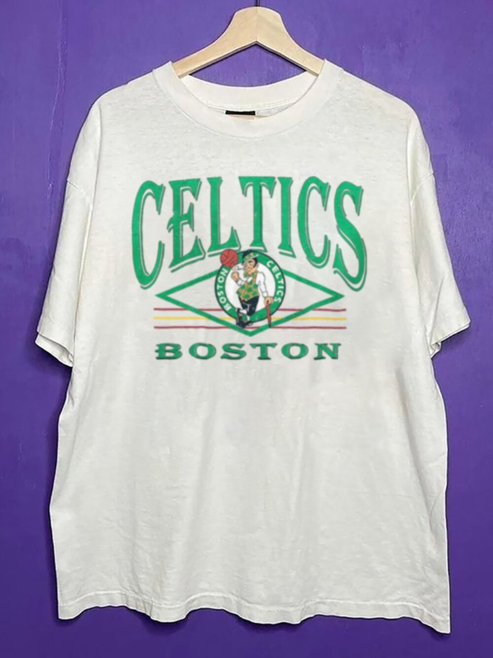 Vintage Boston Celtics Basketball Big Logo Shirt, Retro 90s Boston Celtics Shirt